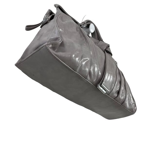 Mellow World Grey Double Handle Satchel Handbag - Picture 3 of 6